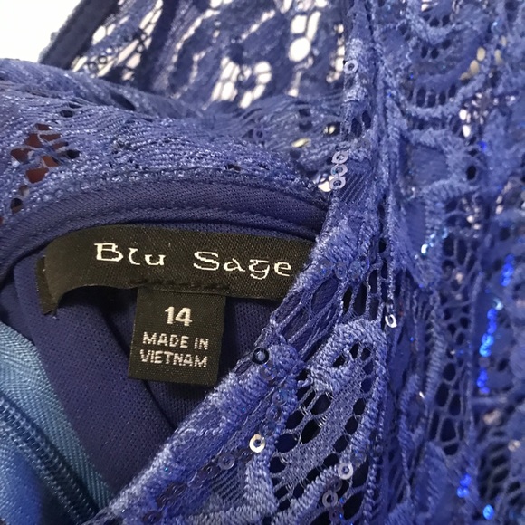 NWT Beautiful lace sequined dress - Picture 5 of 6